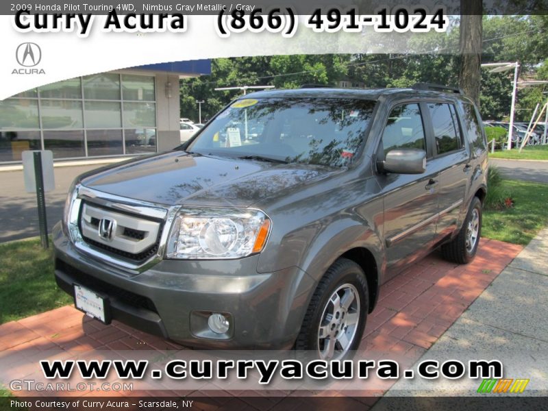 Nimbus Gray Metallic / Gray 2009 Honda Pilot Touring 4WD