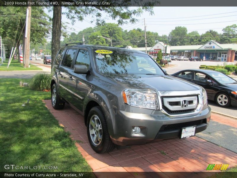 Nimbus Gray Metallic / Gray 2009 Honda Pilot Touring 4WD
