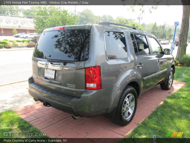 Nimbus Gray Metallic / Gray 2009 Honda Pilot Touring 4WD