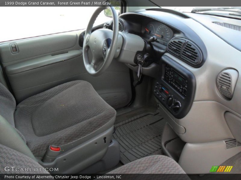 Forest Green Pearl / Mist Gray 1999 Dodge Grand Caravan