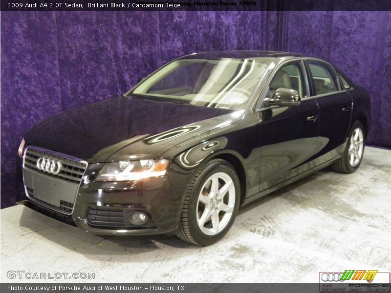 Brilliant Black / Cardamom Beige 2009 Audi A4 2.0T Sedan