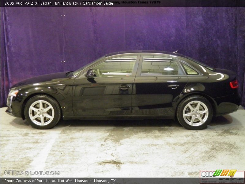 Brilliant Black / Cardamom Beige 2009 Audi A4 2.0T Sedan