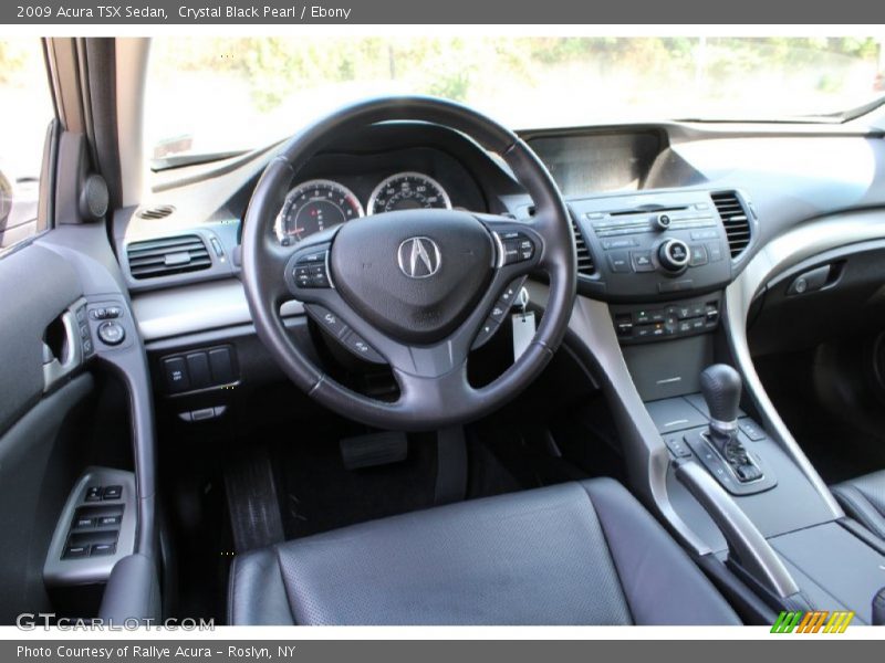 Crystal Black Pearl / Ebony 2009 Acura TSX Sedan