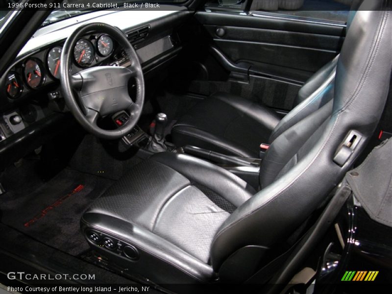 Black / Black 1996 Porsche 911 Carrera 4 Cabriolet