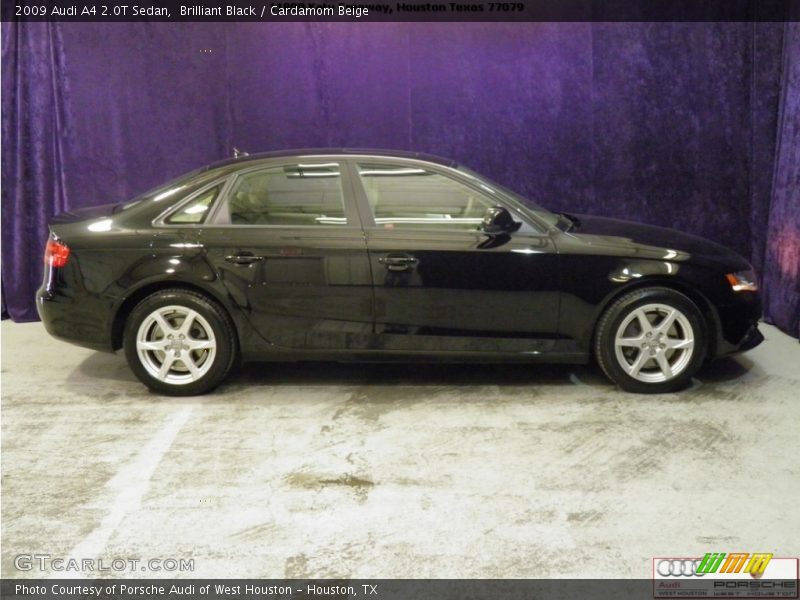 Brilliant Black / Cardamom Beige 2009 Audi A4 2.0T Sedan
