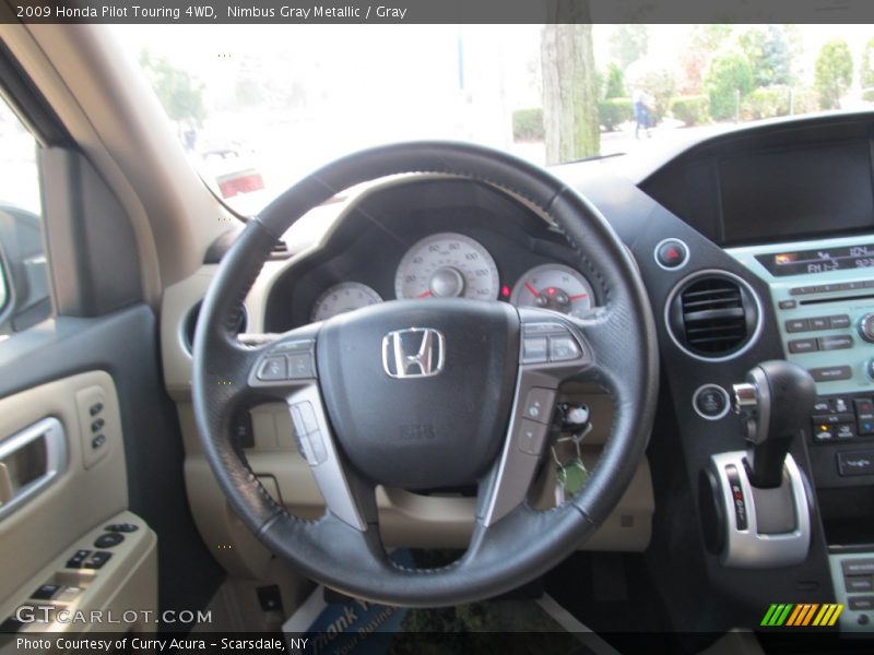 Nimbus Gray Metallic / Gray 2009 Honda Pilot Touring 4WD