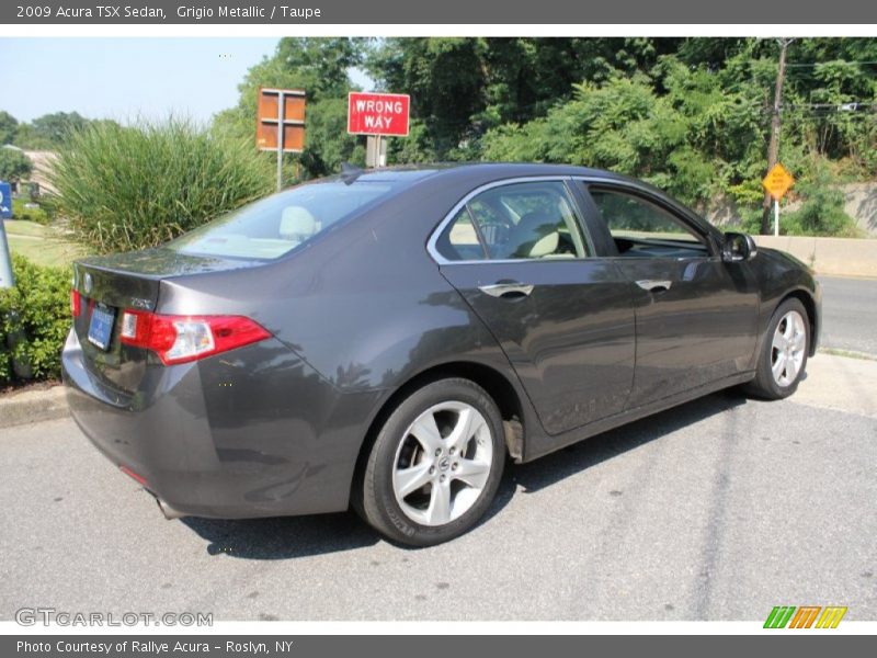 Grigio Metallic / Taupe 2009 Acura TSX Sedan