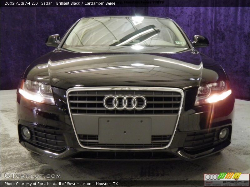 Brilliant Black / Cardamom Beige 2009 Audi A4 2.0T Sedan