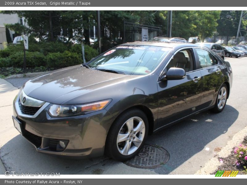 Grigio Metallic / Taupe 2009 Acura TSX Sedan