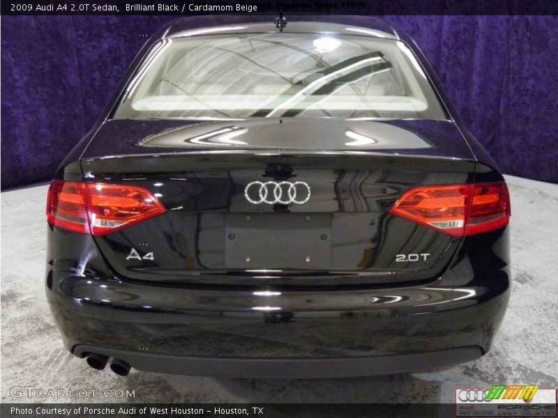 Brilliant Black / Cardamom Beige 2009 Audi A4 2.0T Sedan