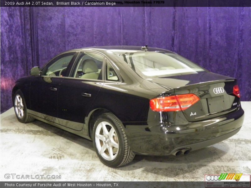 Brilliant Black / Cardamom Beige 2009 Audi A4 2.0T Sedan