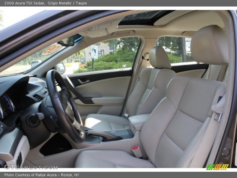 Grigio Metallic / Taupe 2009 Acura TSX Sedan