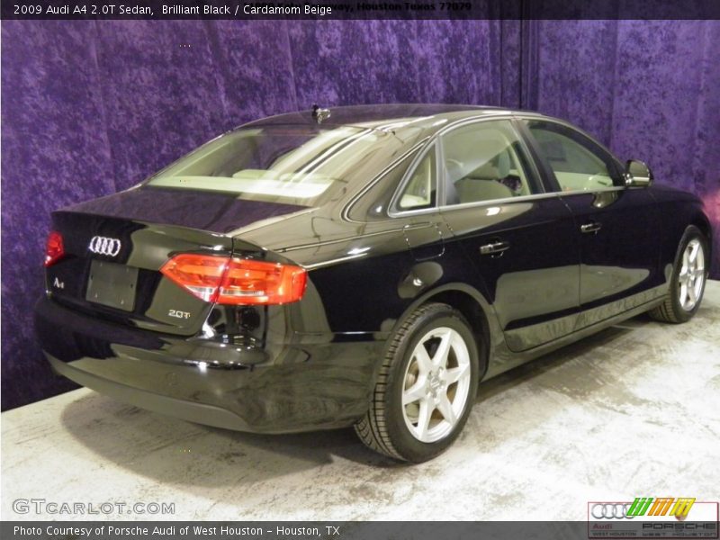 Brilliant Black / Cardamom Beige 2009 Audi A4 2.0T Sedan