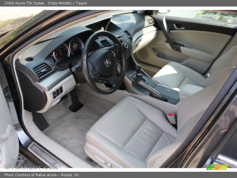 Grigio Metallic / Taupe 2009 Acura TSX Sedan