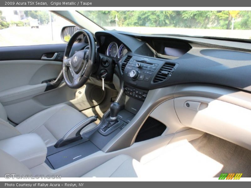 Grigio Metallic / Taupe 2009 Acura TSX Sedan