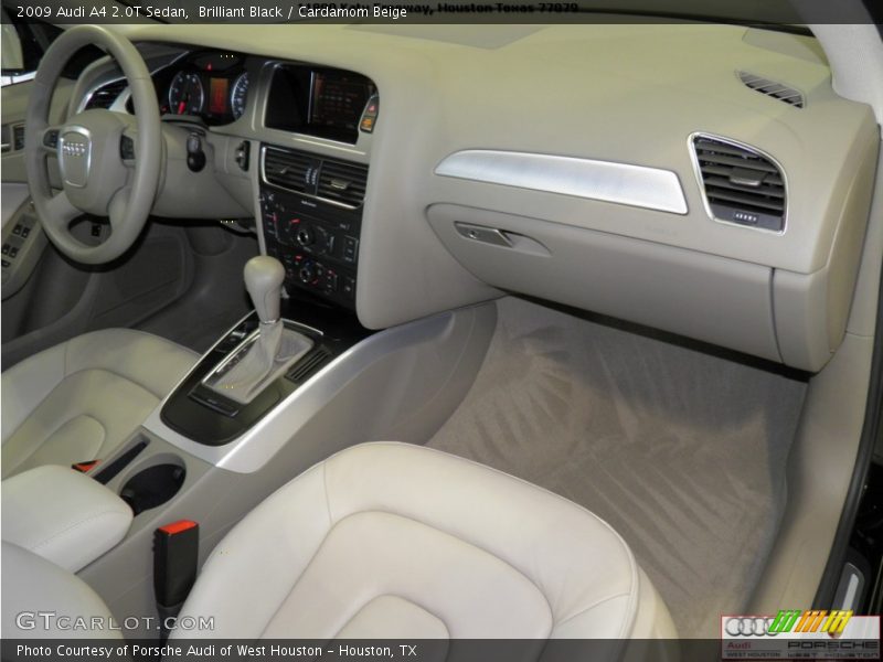 Brilliant Black / Cardamom Beige 2009 Audi A4 2.0T Sedan