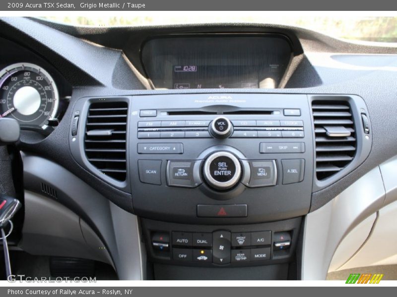 Grigio Metallic / Taupe 2009 Acura TSX Sedan