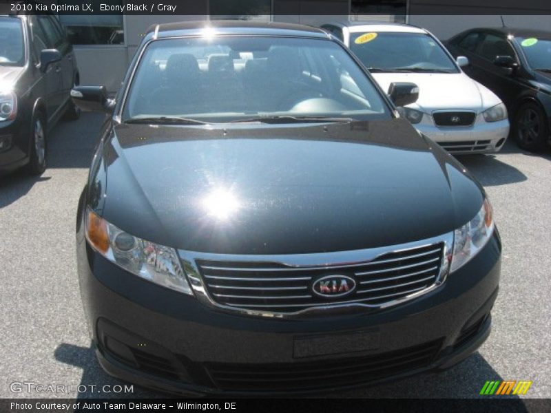 Ebony Black / Gray 2010 Kia Optima LX