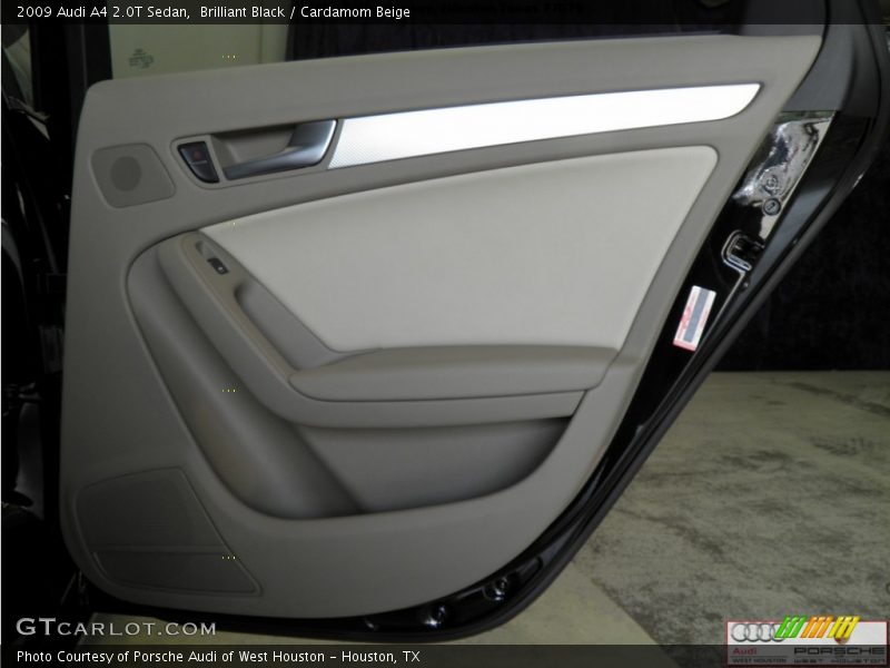 Brilliant Black / Cardamom Beige 2009 Audi A4 2.0T Sedan