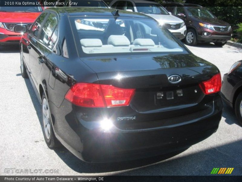 Ebony Black / Gray 2010 Kia Optima LX