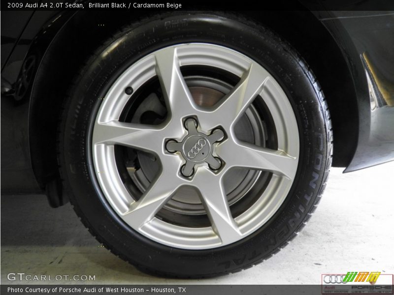 Brilliant Black / Cardamom Beige 2009 Audi A4 2.0T Sedan