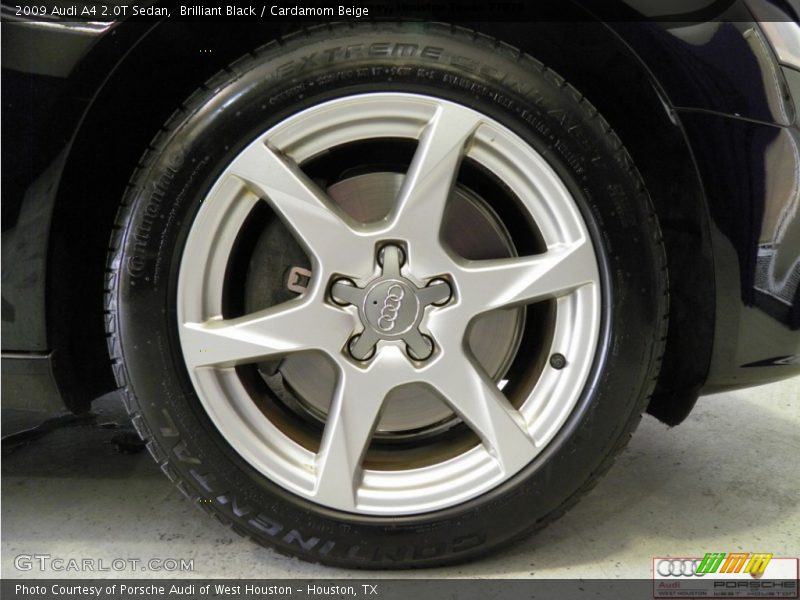 Brilliant Black / Cardamom Beige 2009 Audi A4 2.0T Sedan