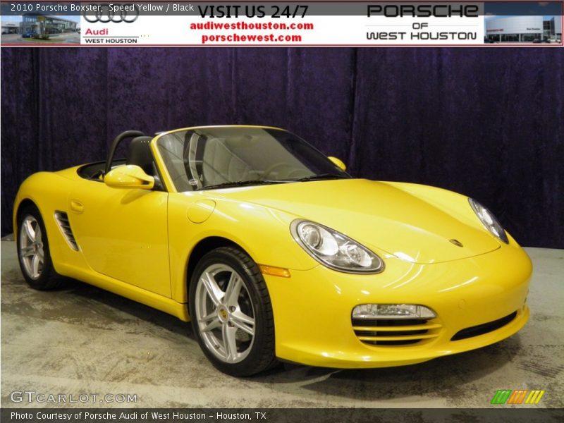 Speed Yellow / Black 2010 Porsche Boxster