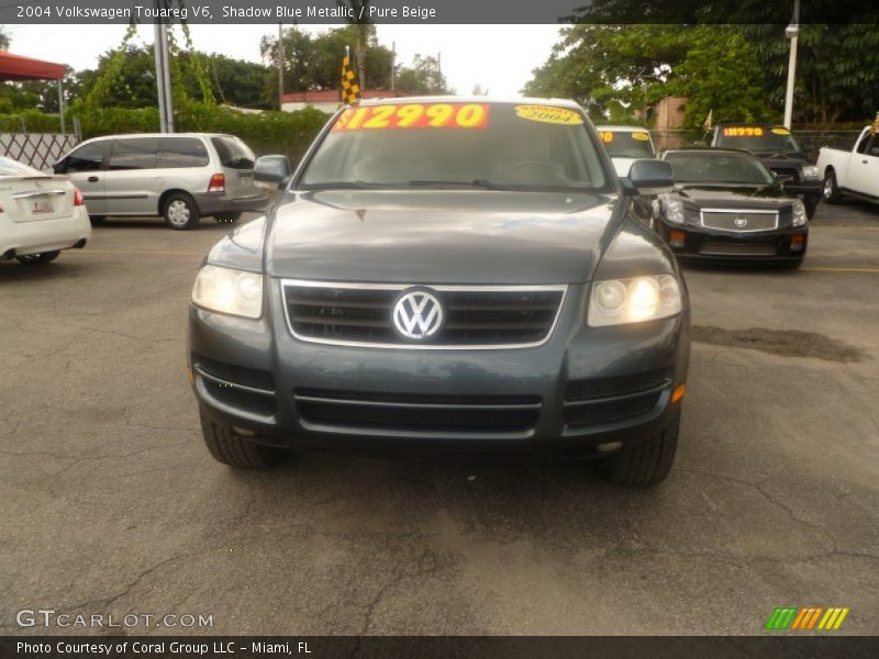 Shadow Blue Metallic / Pure Beige 2004 Volkswagen Touareg V6
