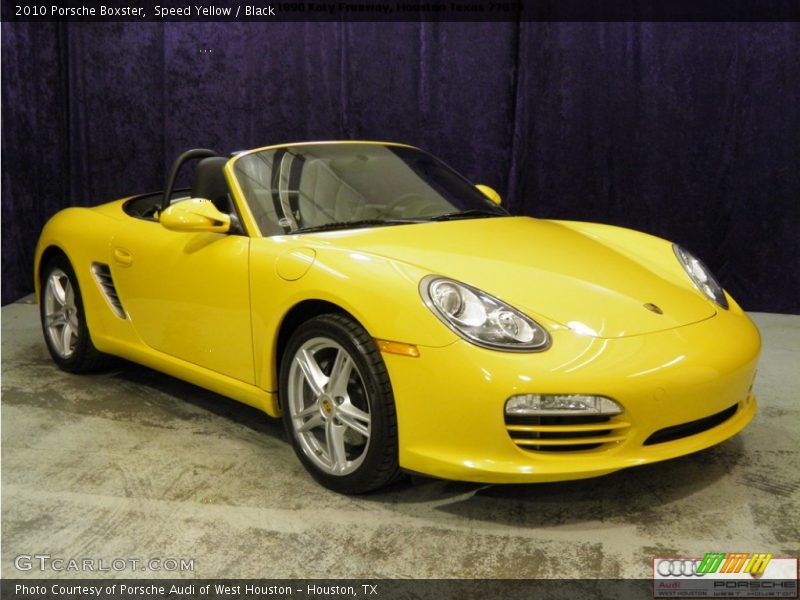 Speed Yellow / Black 2010 Porsche Boxster