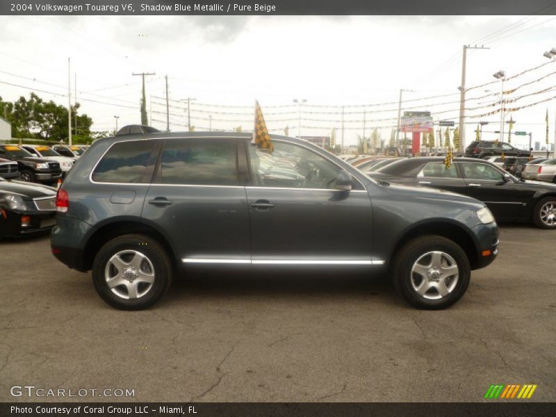 Shadow Blue Metallic / Pure Beige 2004 Volkswagen Touareg V6