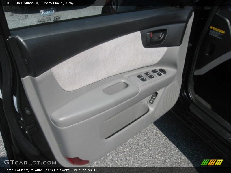 Ebony Black / Gray 2010 Kia Optima LX