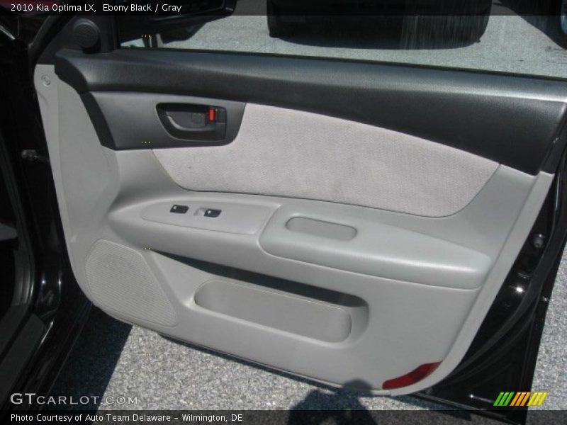 Ebony Black / Gray 2010 Kia Optima LX