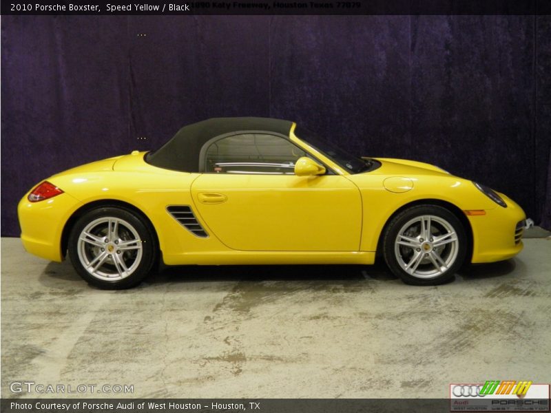 Speed Yellow / Black 2010 Porsche Boxster