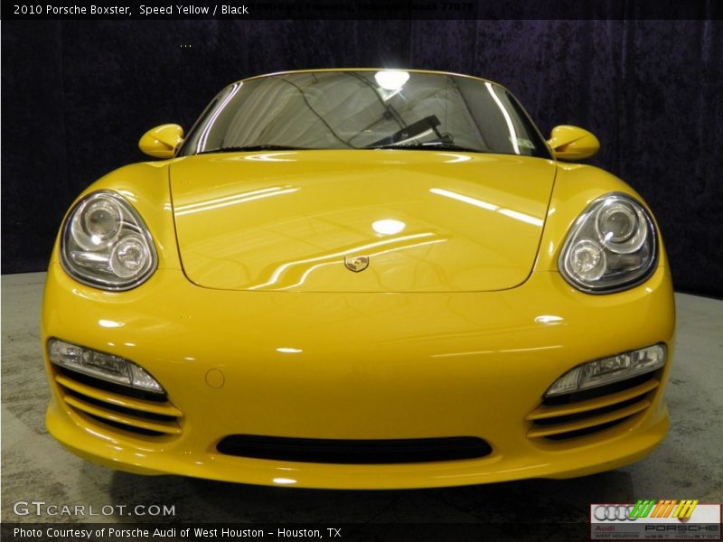 Speed Yellow / Black 2010 Porsche Boxster