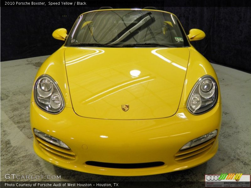 Speed Yellow / Black 2010 Porsche Boxster