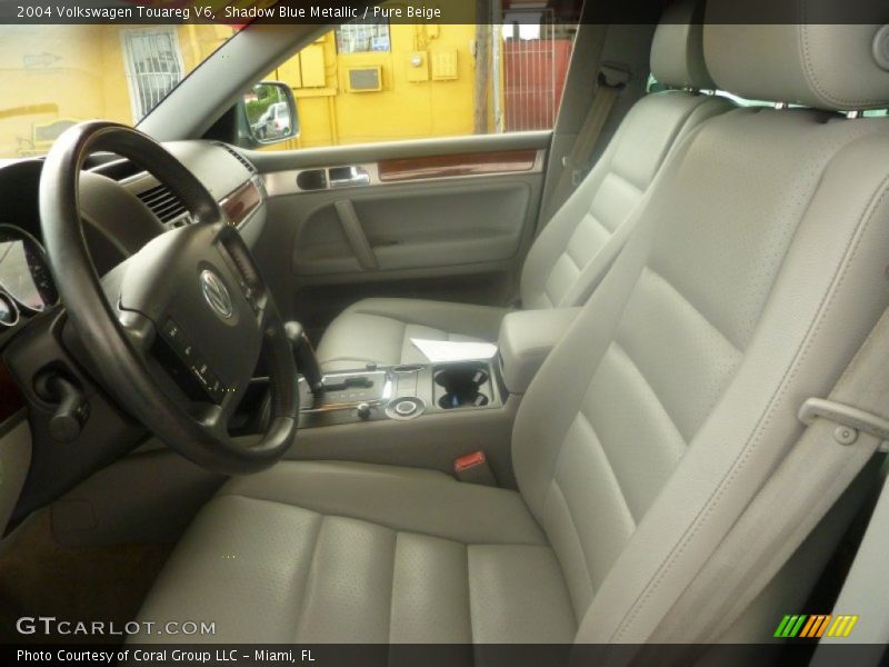 Shadow Blue Metallic / Pure Beige 2004 Volkswagen Touareg V6