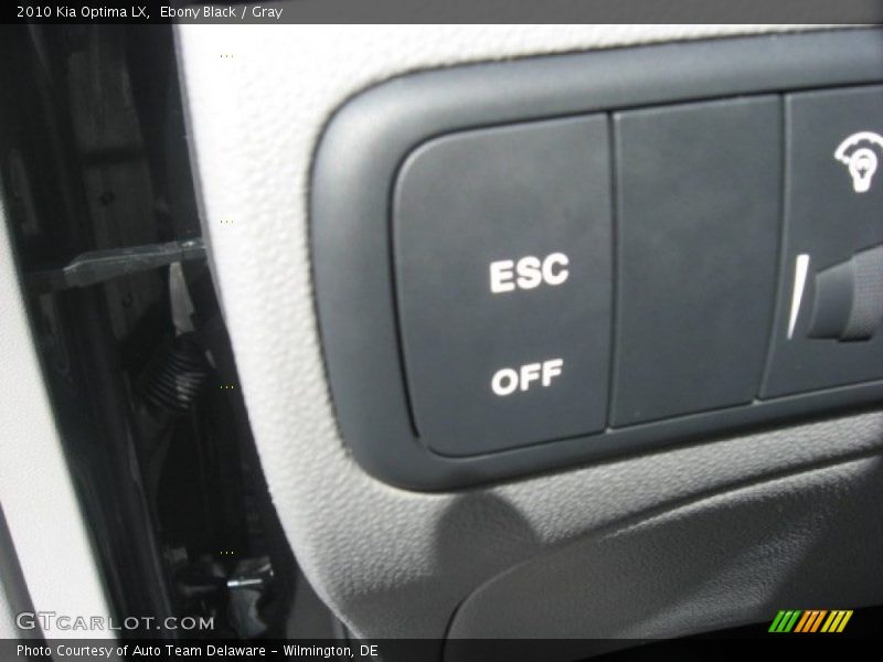 Ebony Black / Gray 2010 Kia Optima LX