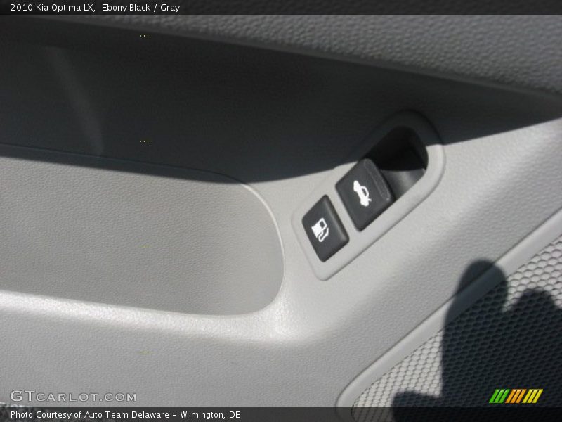 Ebony Black / Gray 2010 Kia Optima LX
