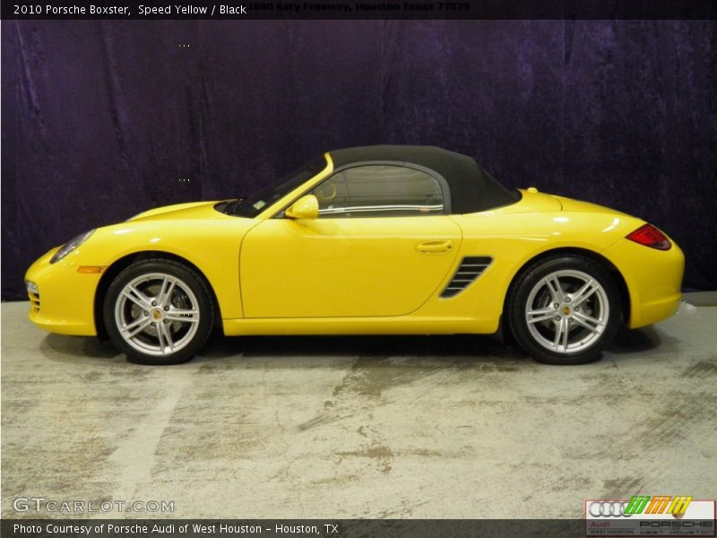 Speed Yellow / Black 2010 Porsche Boxster