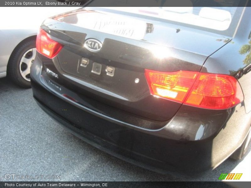Ebony Black / Gray 2010 Kia Optima LX