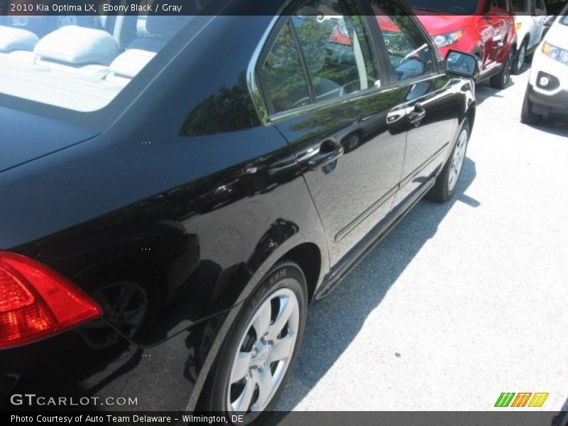 Ebony Black / Gray 2010 Kia Optima LX