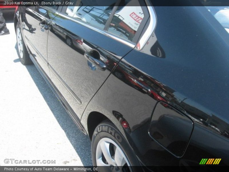 Ebony Black / Gray 2010 Kia Optima LX