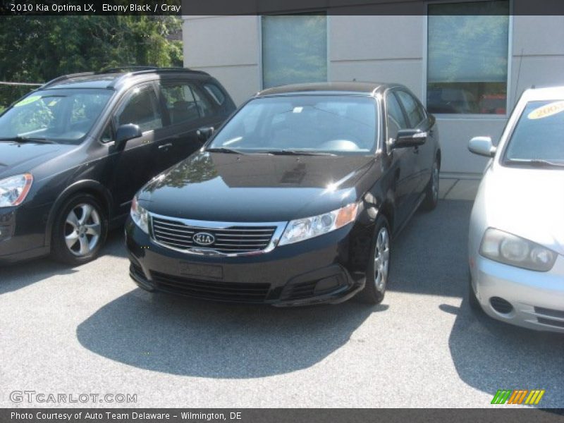 Ebony Black / Gray 2010 Kia Optima LX
