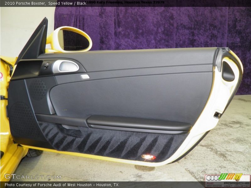 Speed Yellow / Black 2010 Porsche Boxster