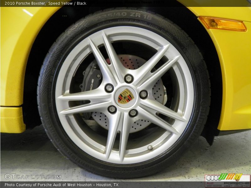 Speed Yellow / Black 2010 Porsche Boxster