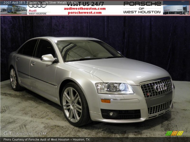 Light Silver Metallic / Black 2007 Audi S8 5.2 quattro