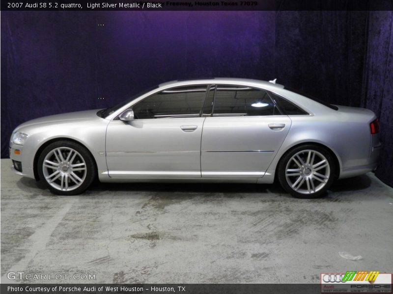 Light Silver Metallic / Black 2007 Audi S8 5.2 quattro