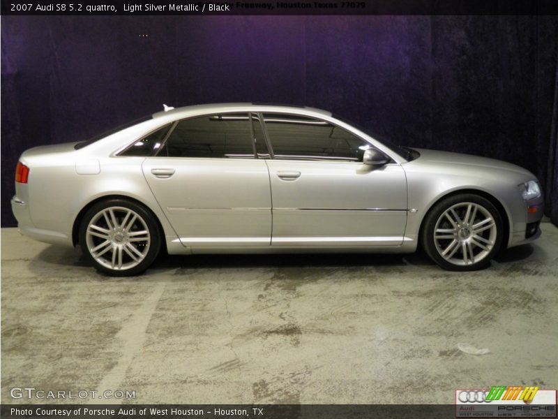 Light Silver Metallic / Black 2007 Audi S8 5.2 quattro