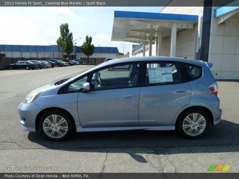 Celestial Blue Metallic / Sport Black 2011 Honda Fit Sport