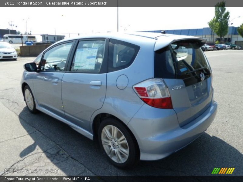 Celestial Blue Metallic / Sport Black 2011 Honda Fit Sport